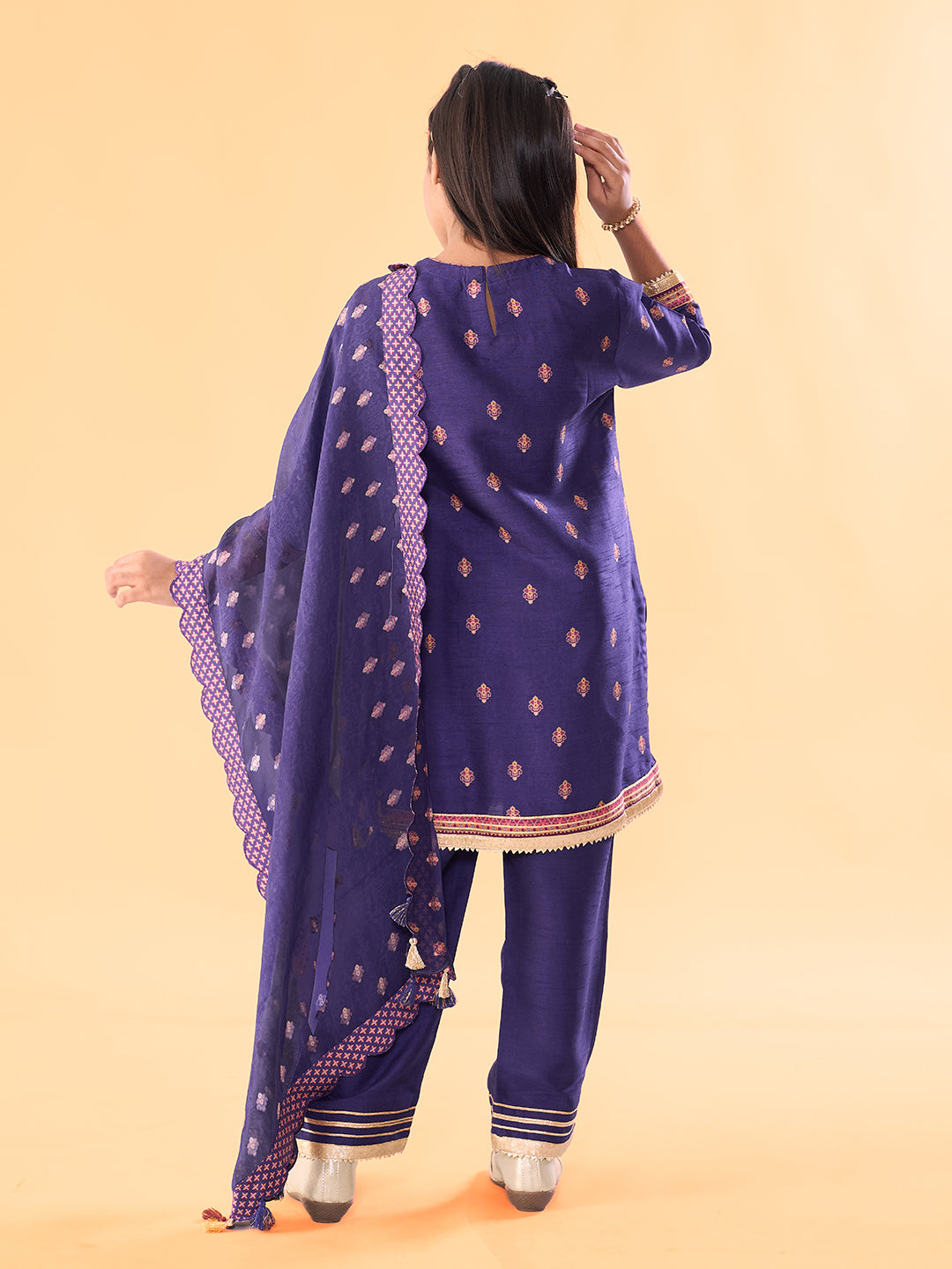 Gulaak Kurta Set With Dupatta - Blue