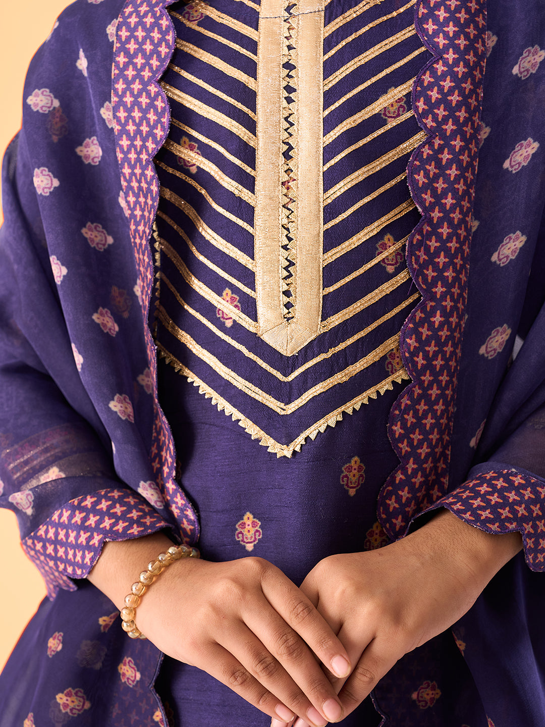 Gulaak Kurta Set With Dupatta - Blue
