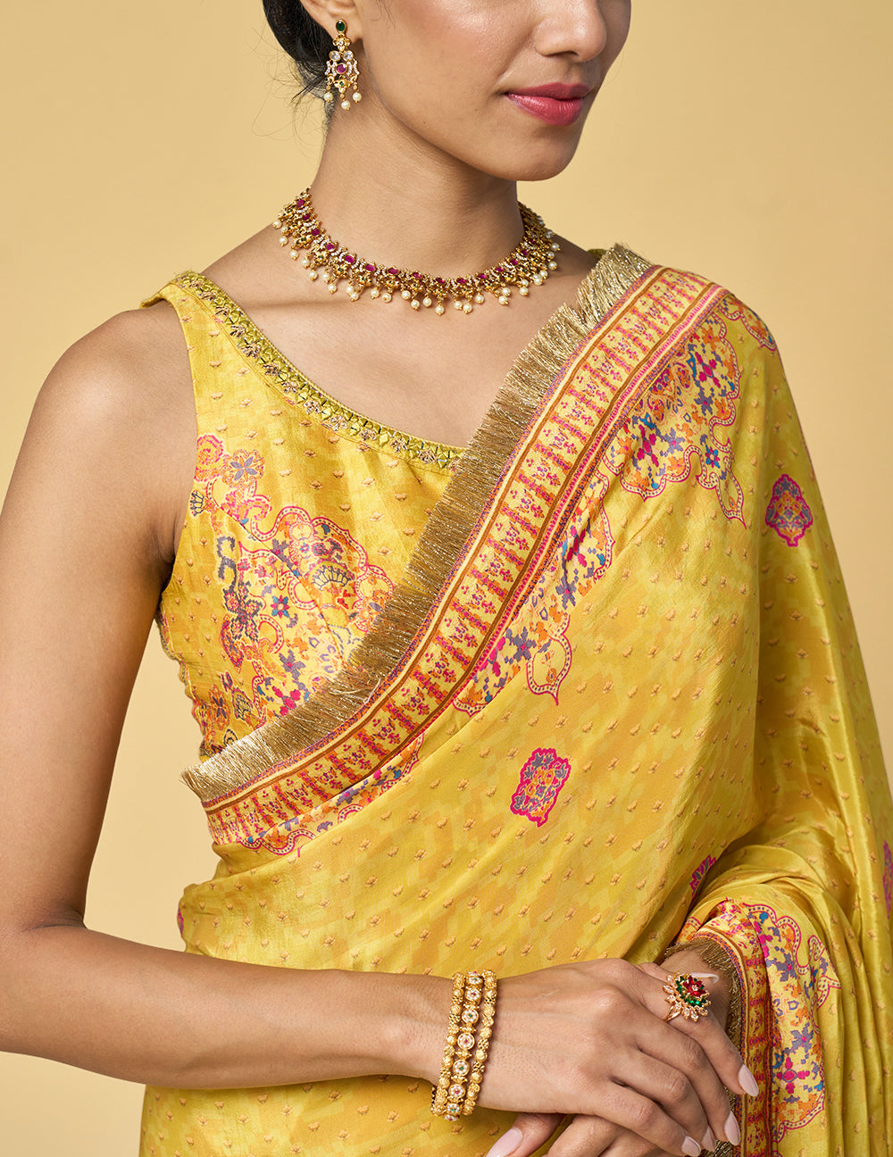 Aranya Saree - Yellow