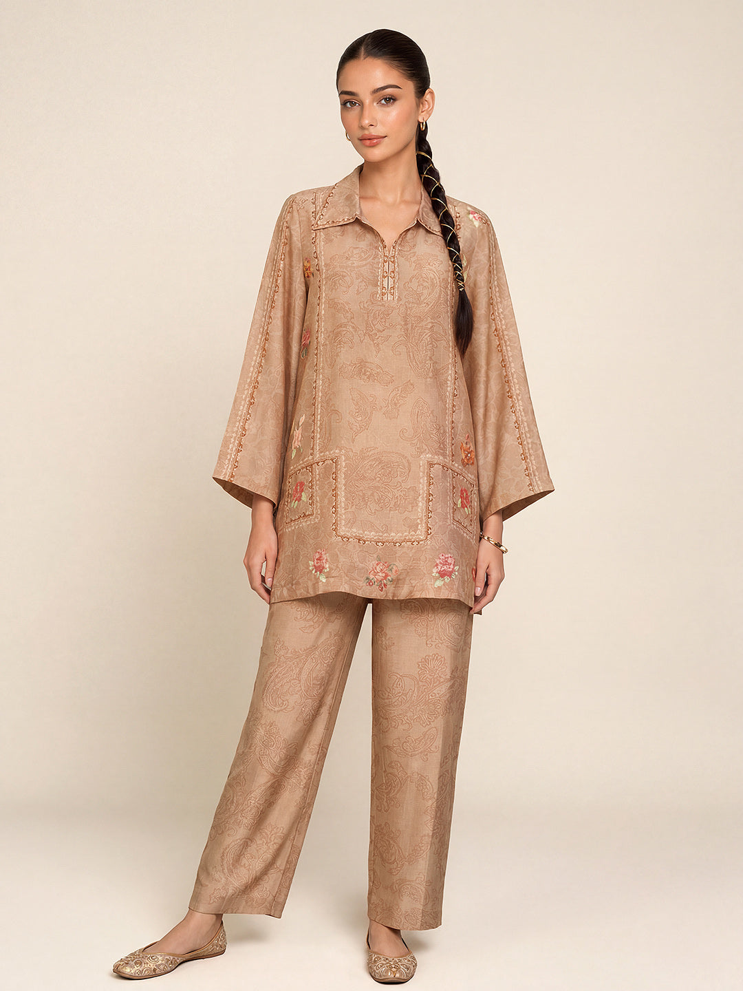 Sael co-ord set - Beige