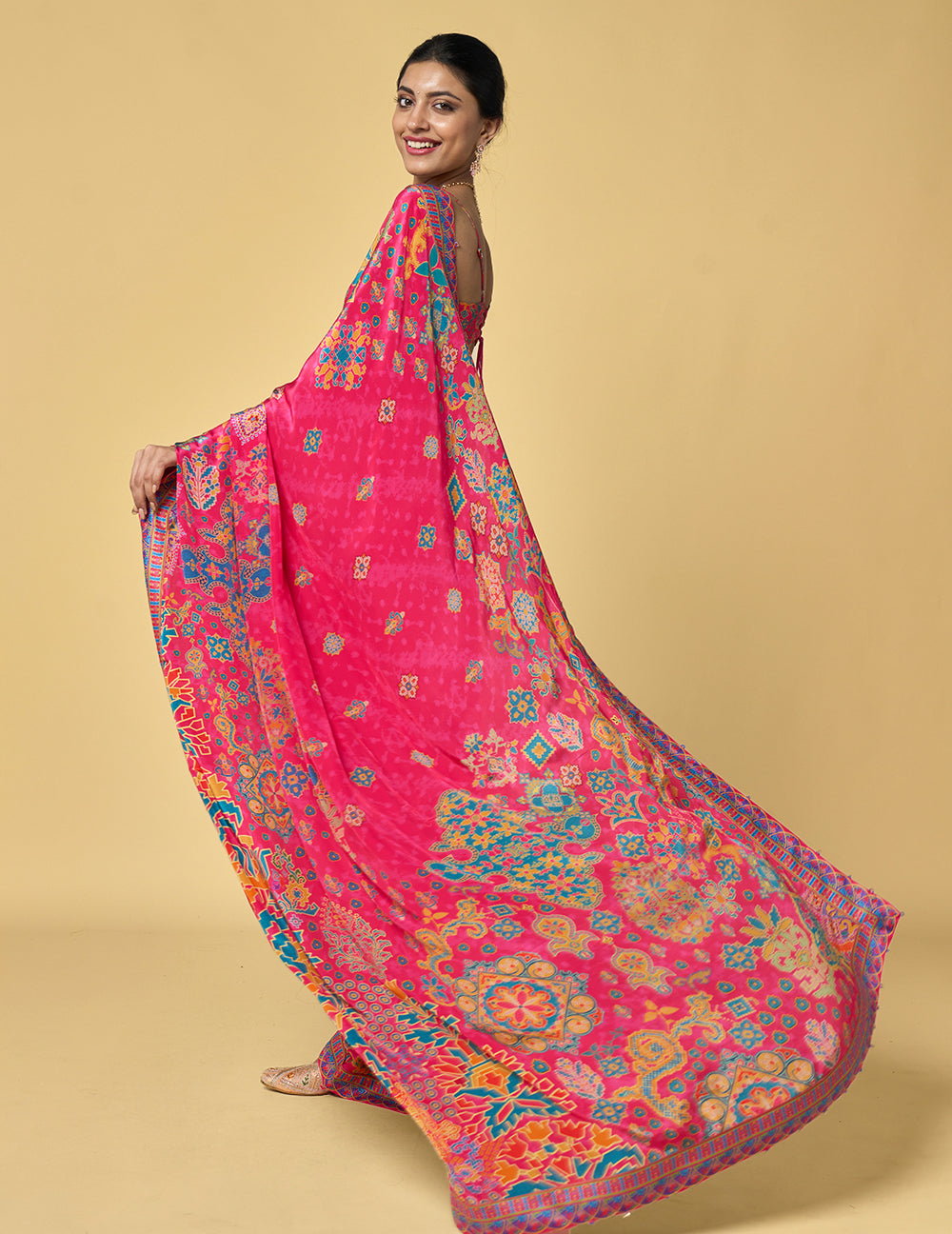 Abhiri Saree - Pink
