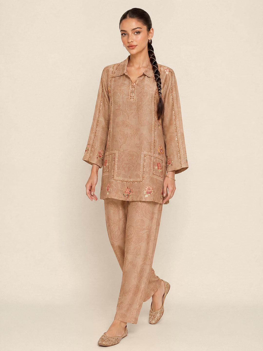 Sael co-ord set - Beige