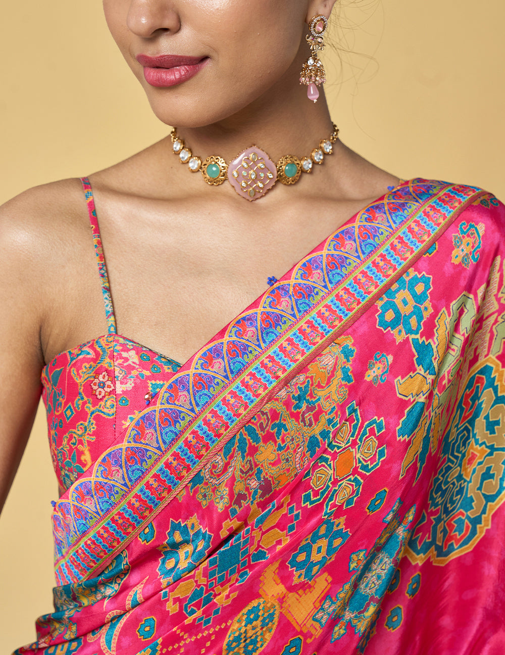 Abhiri Saree - Pink