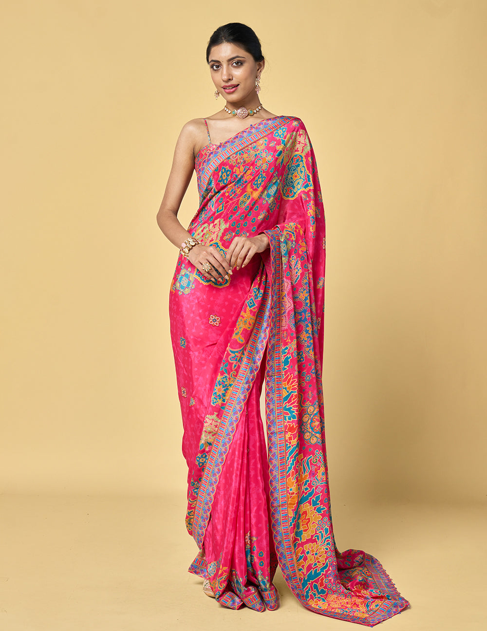 Abhiri Saree - Pink