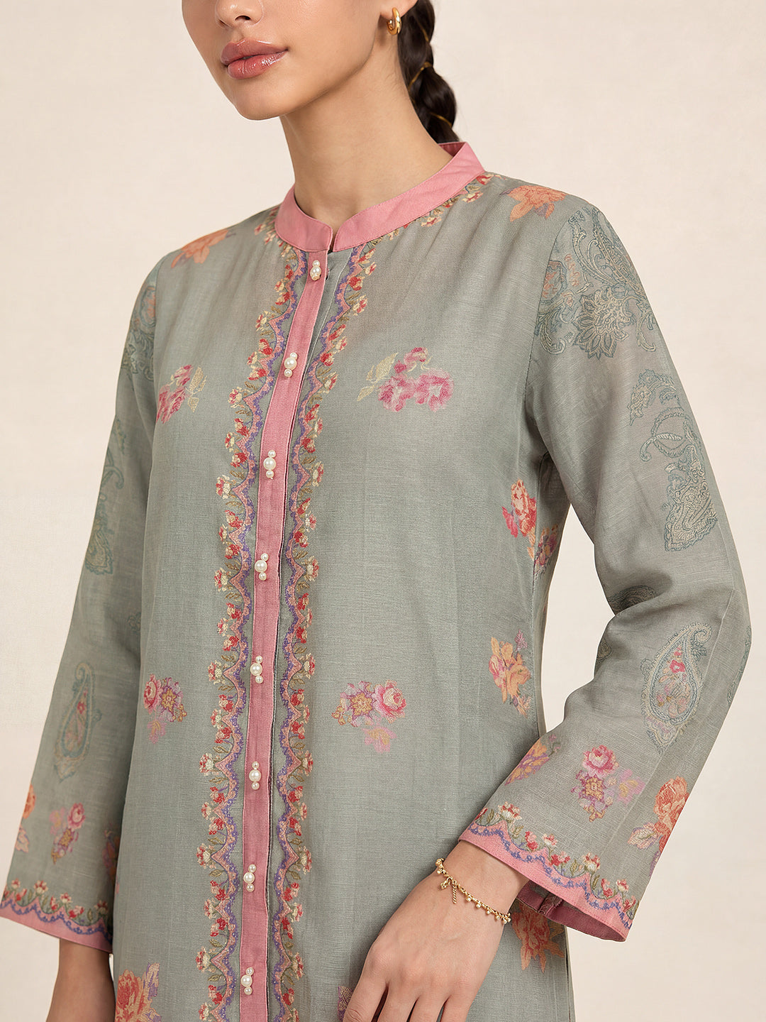 Savera top- Grey