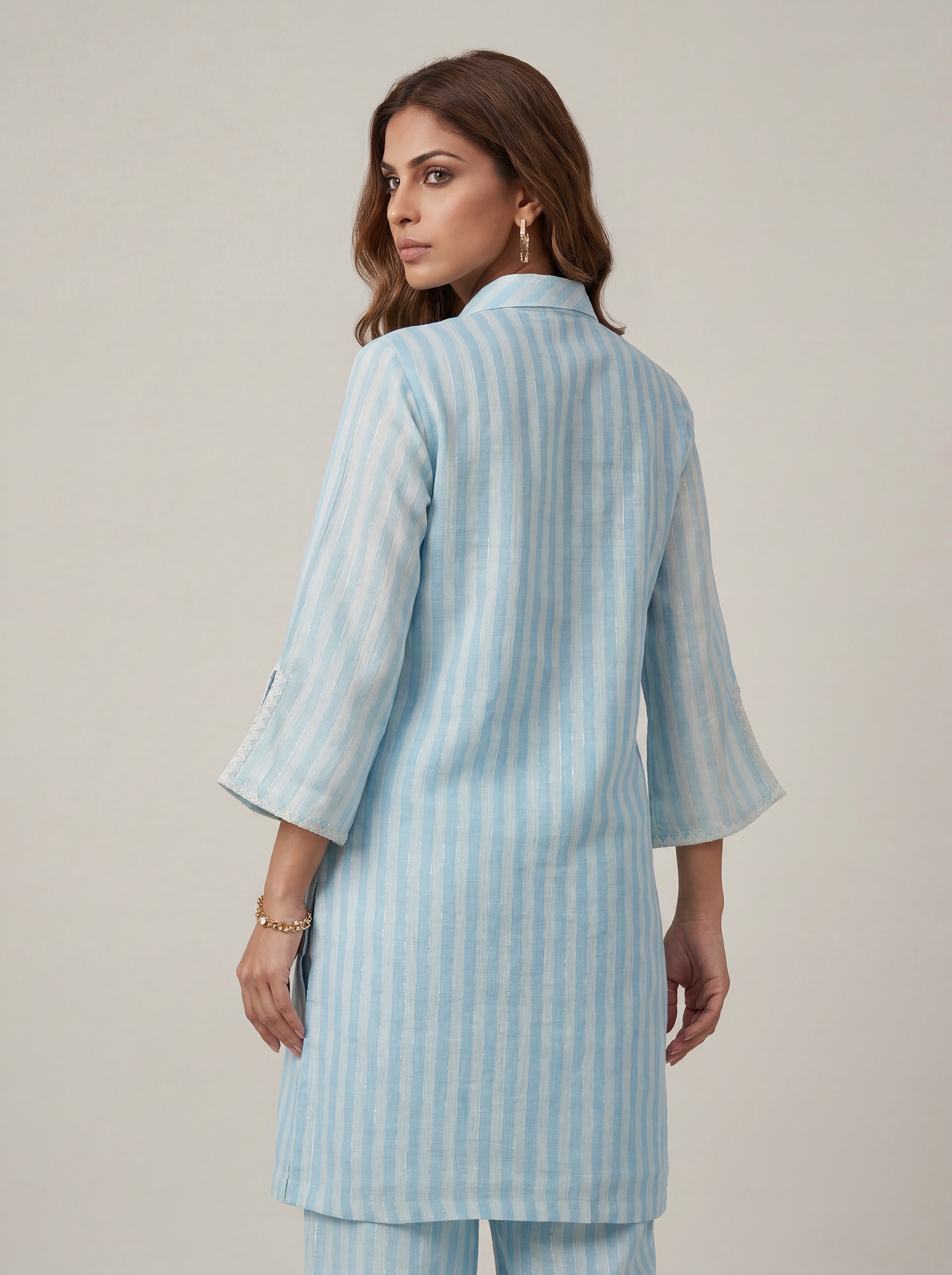 Lehza Co-ord Set - Aqua Blue
