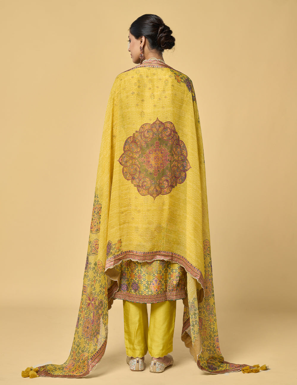 Kanak Kurta Set with Dupatta - Yellow
