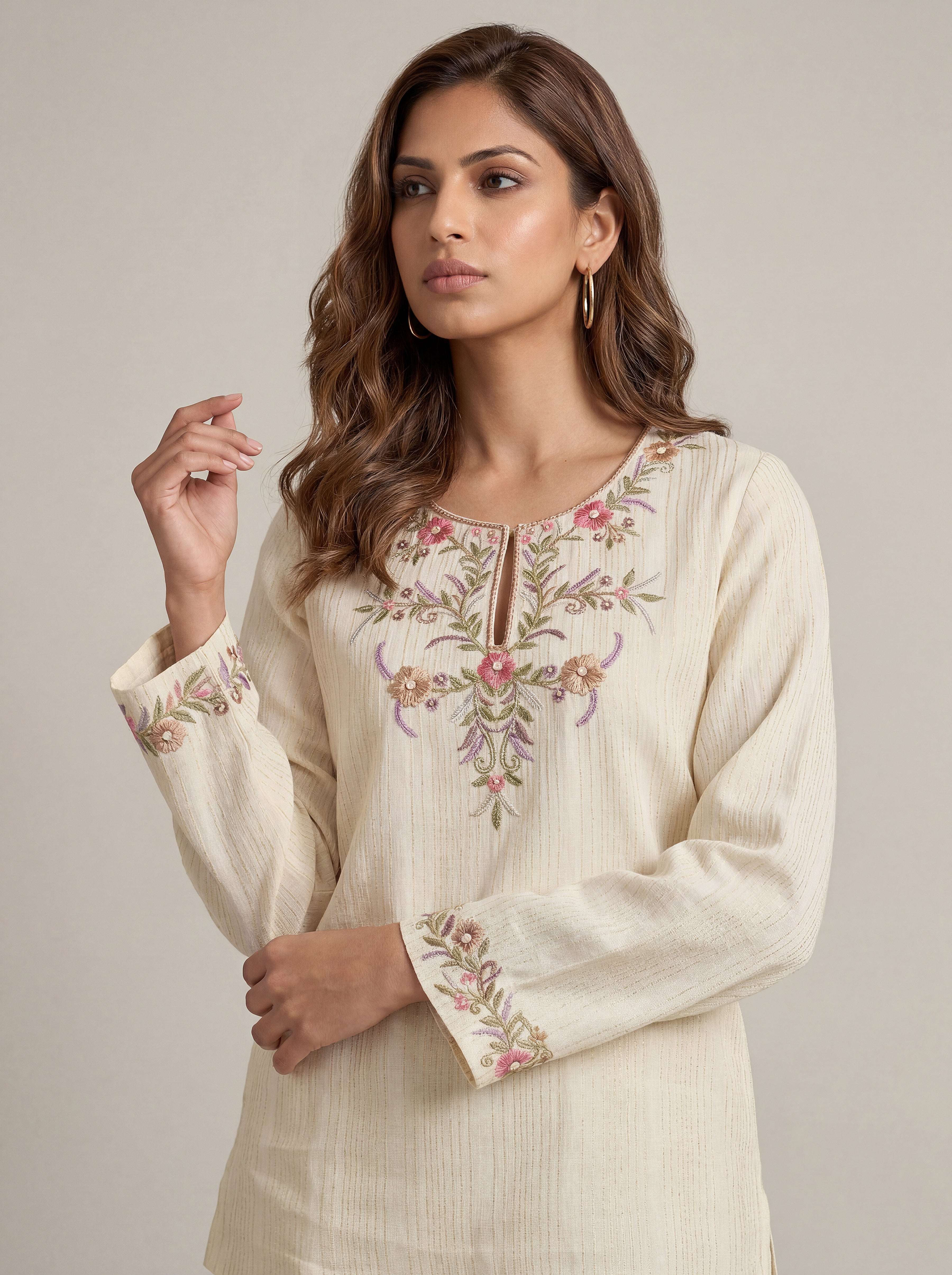 Adaa co-ord Set - White