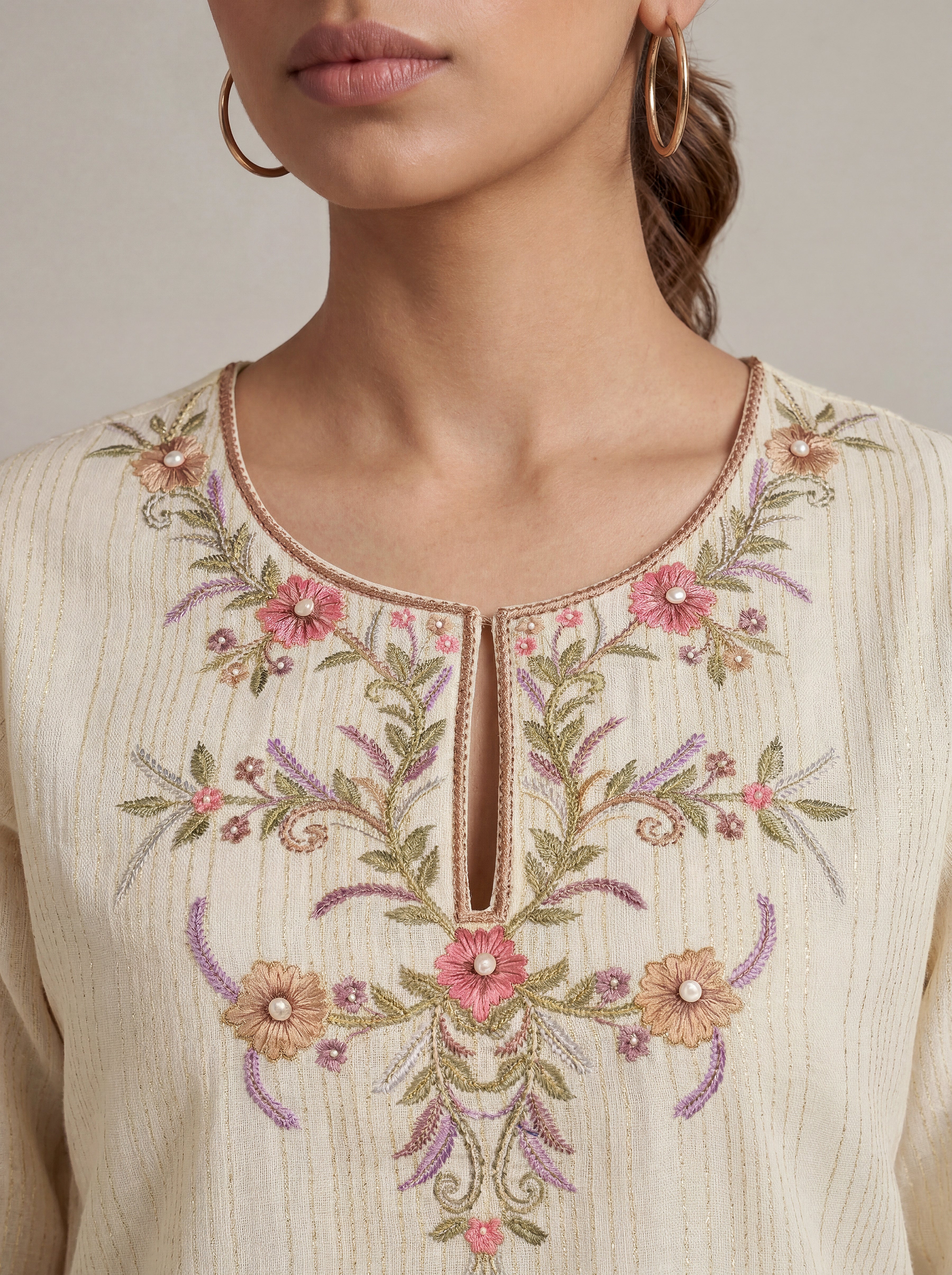 Adaa co-ord Set - White
