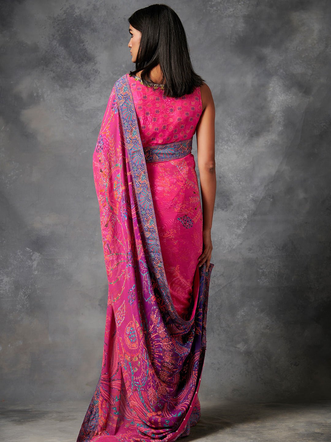 Sovira Saree - Pink