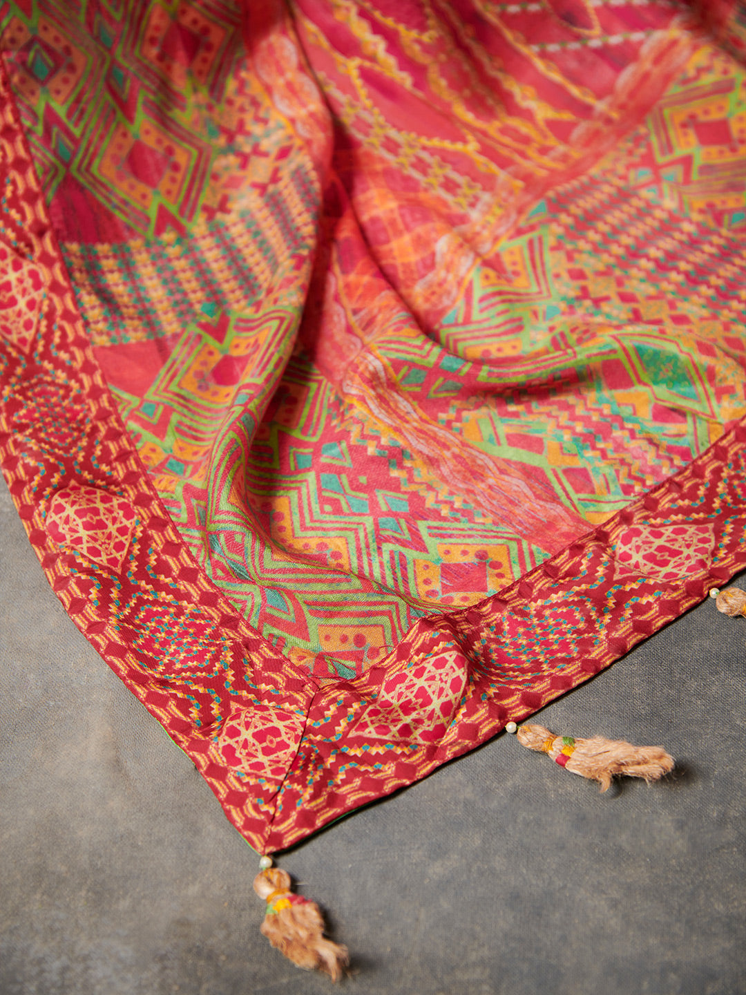 Elowen Saree - Orange