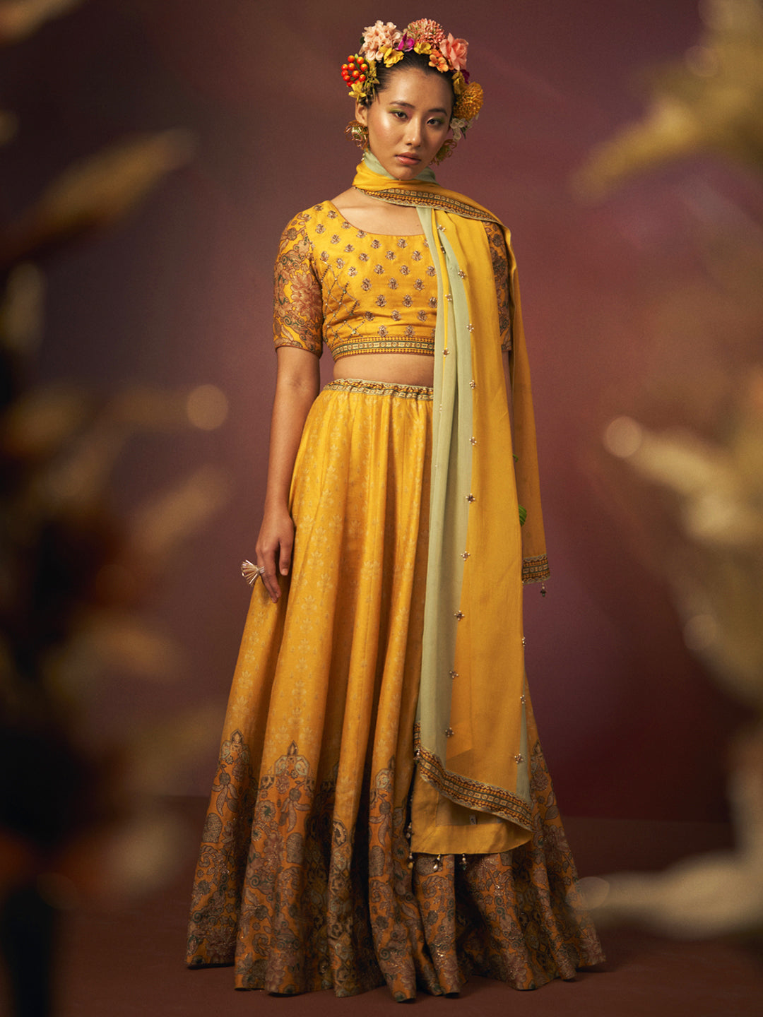 Utsav Lehenga Set with Dupatta - Yellow
