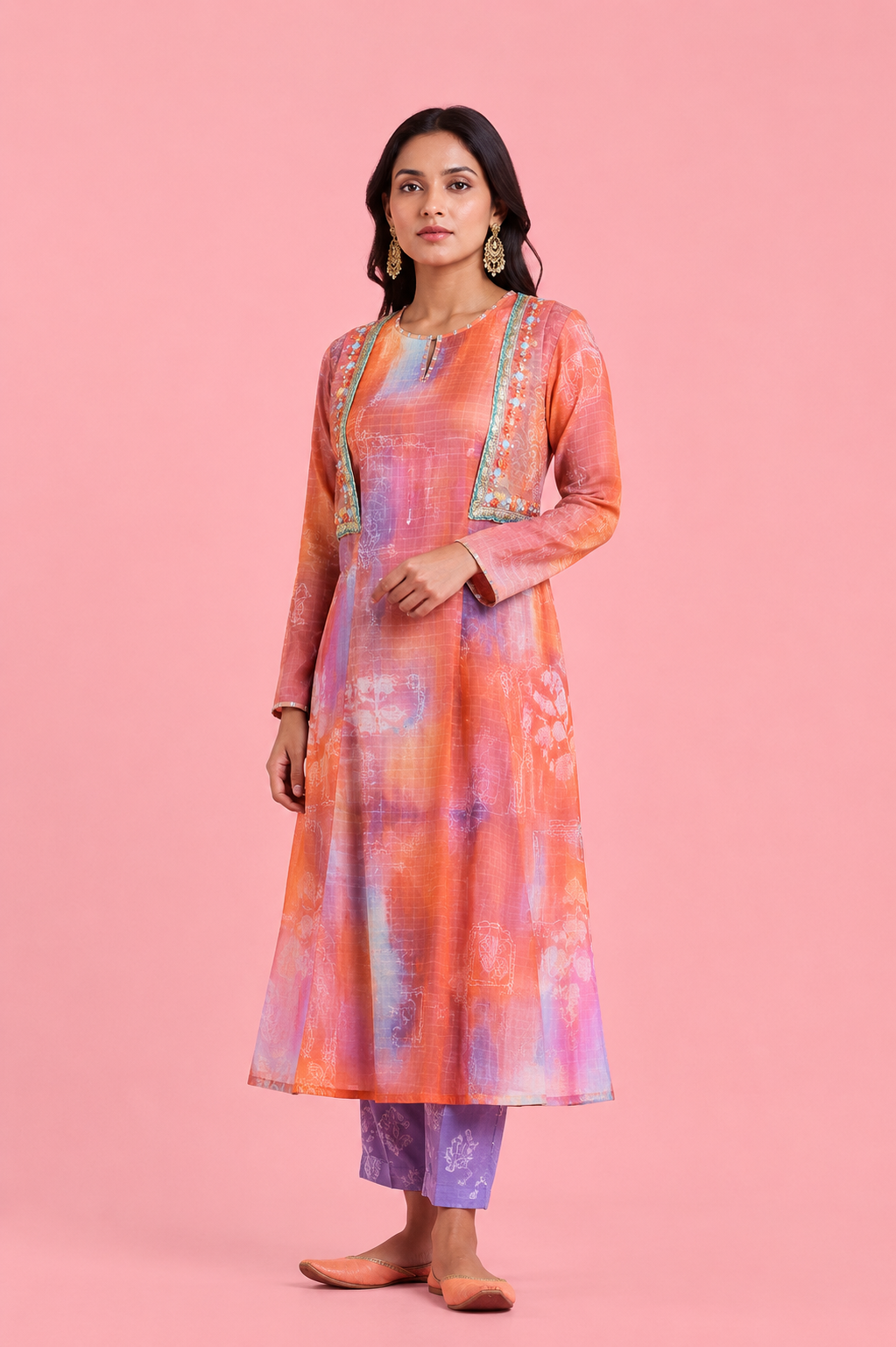Vanya Kurta Set - Pink