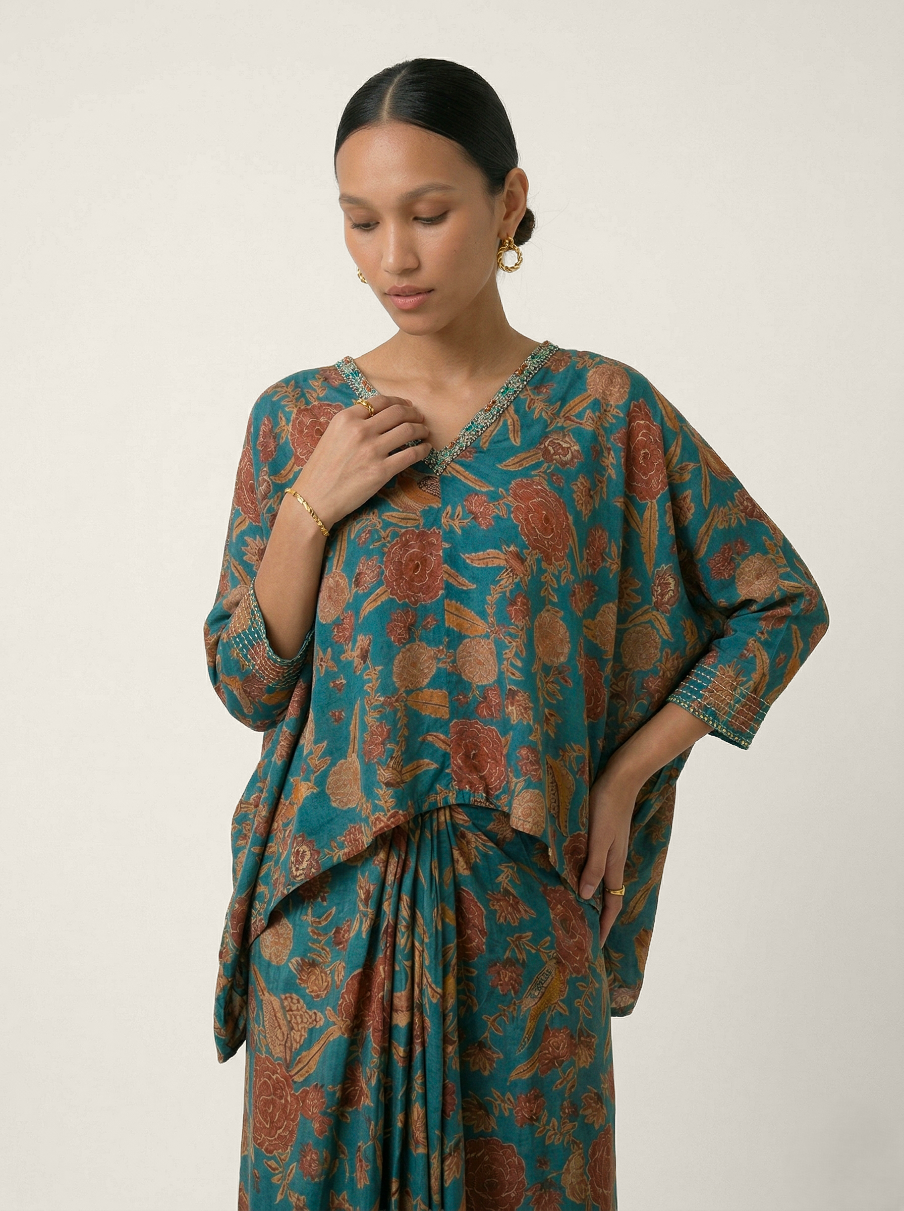 Gulbano Skirt Set - Blue