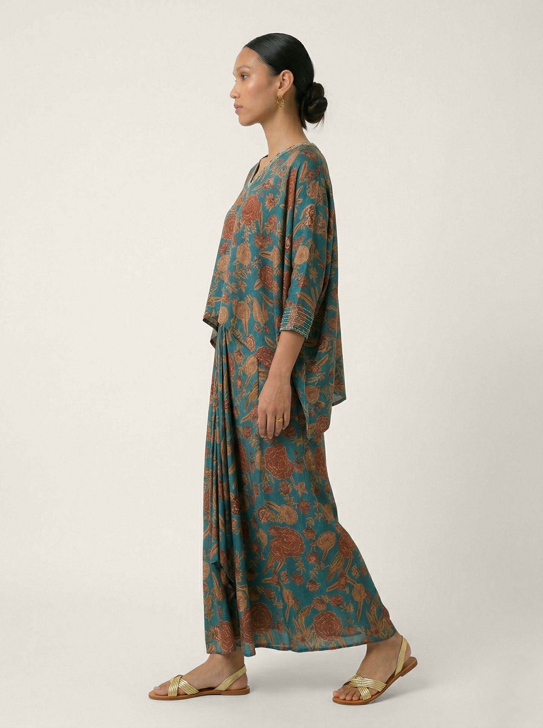 Gulbano Skirt Set - Blue