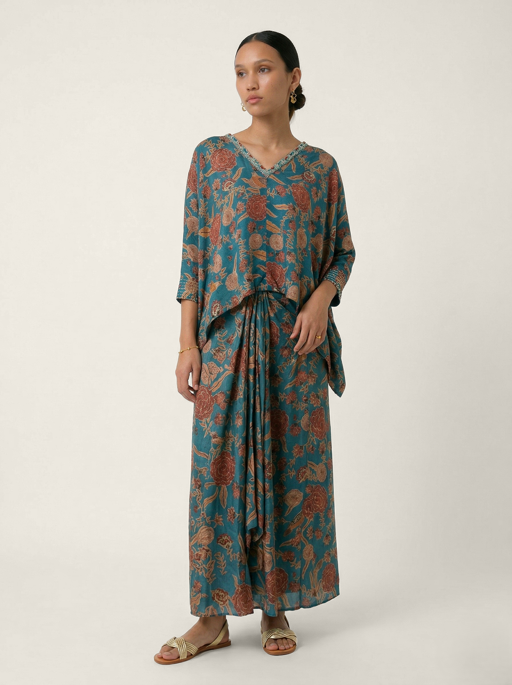 Gulbano Skirt Set - Blue