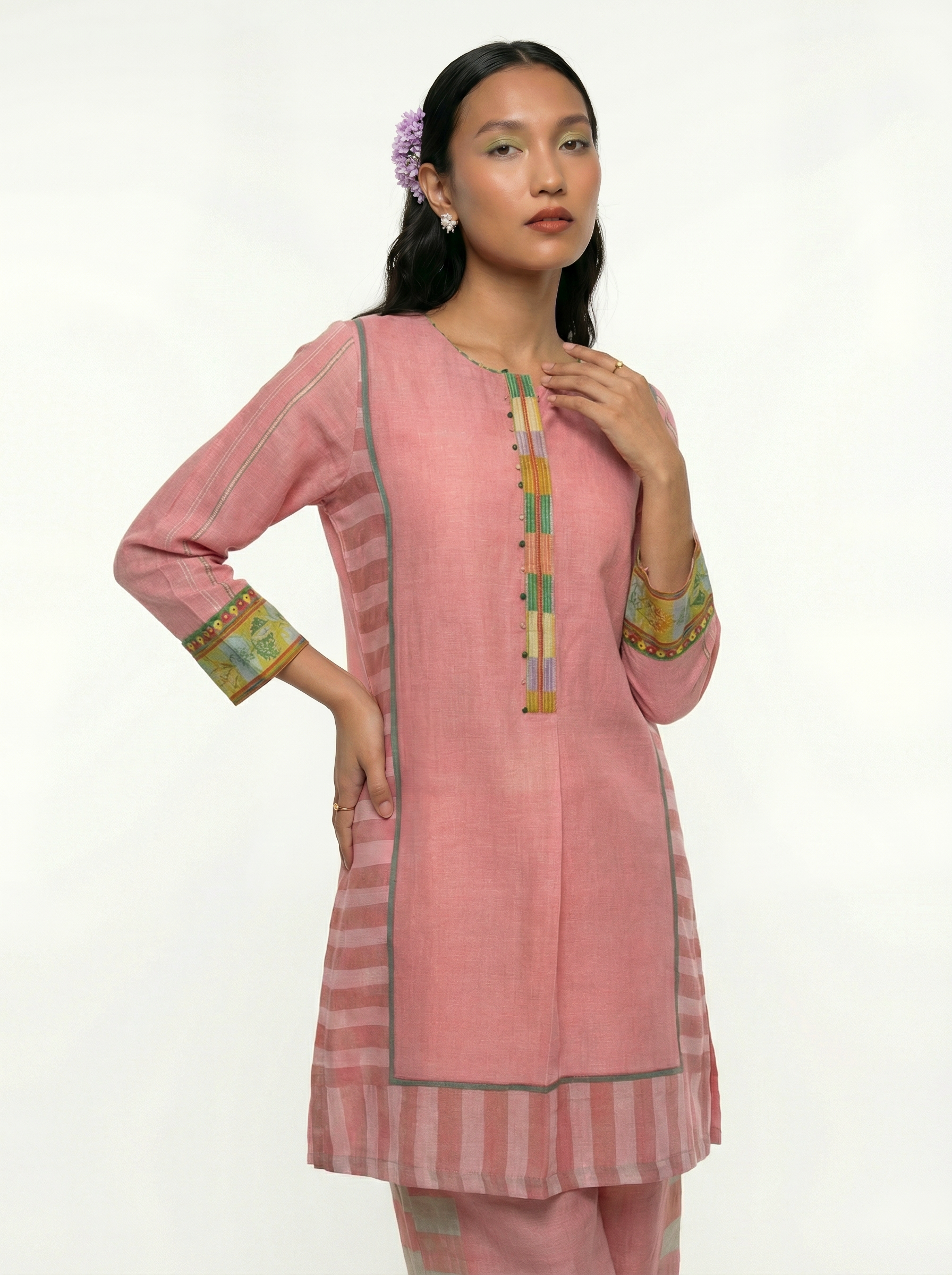 Mihira co-ord set - Pink