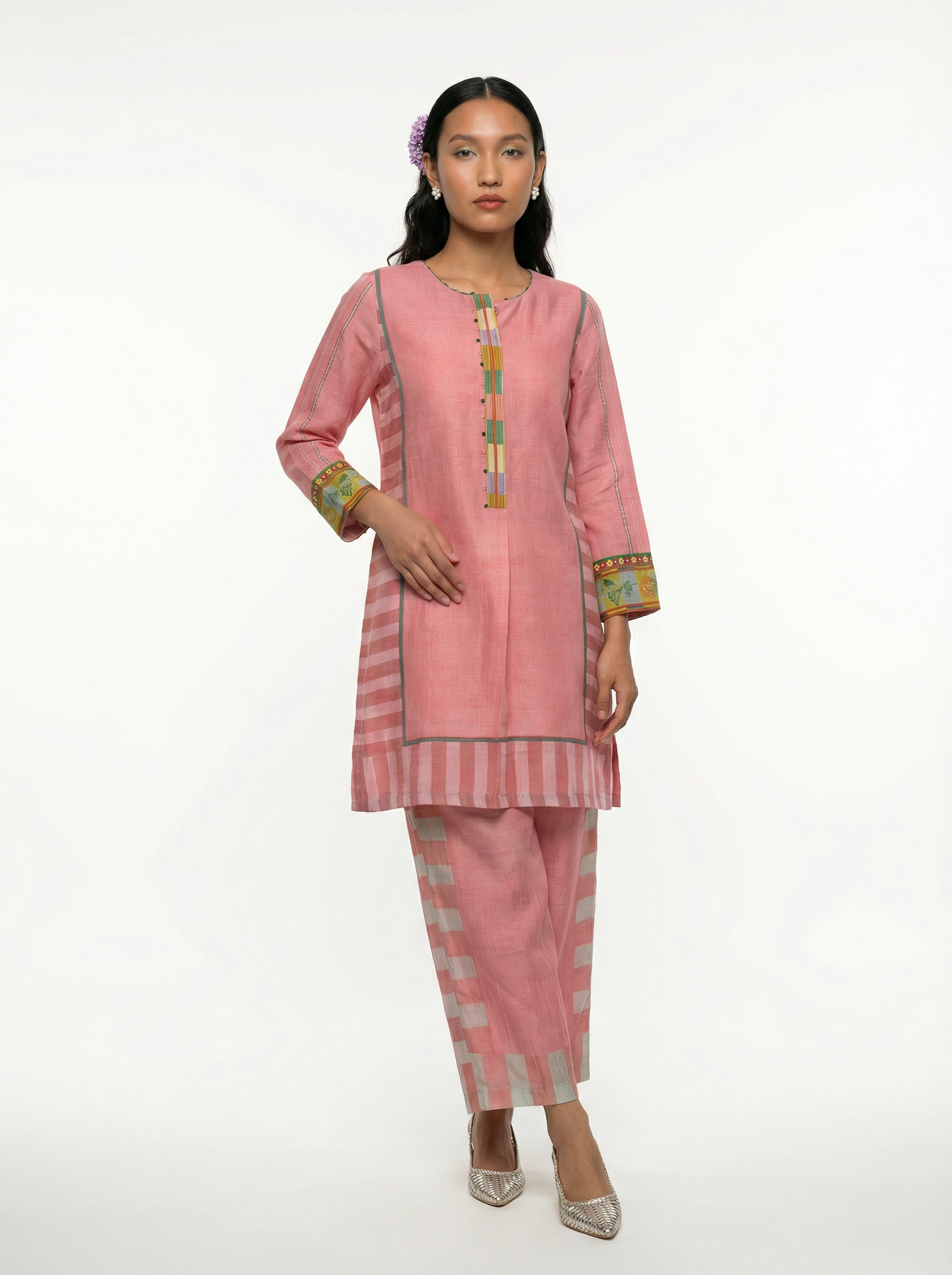 Mihira co-ord set - Pink