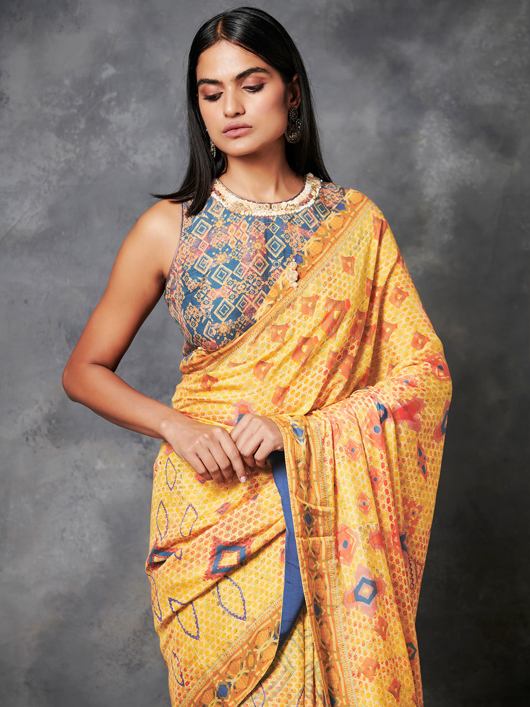 Zivara Saree - Mustard