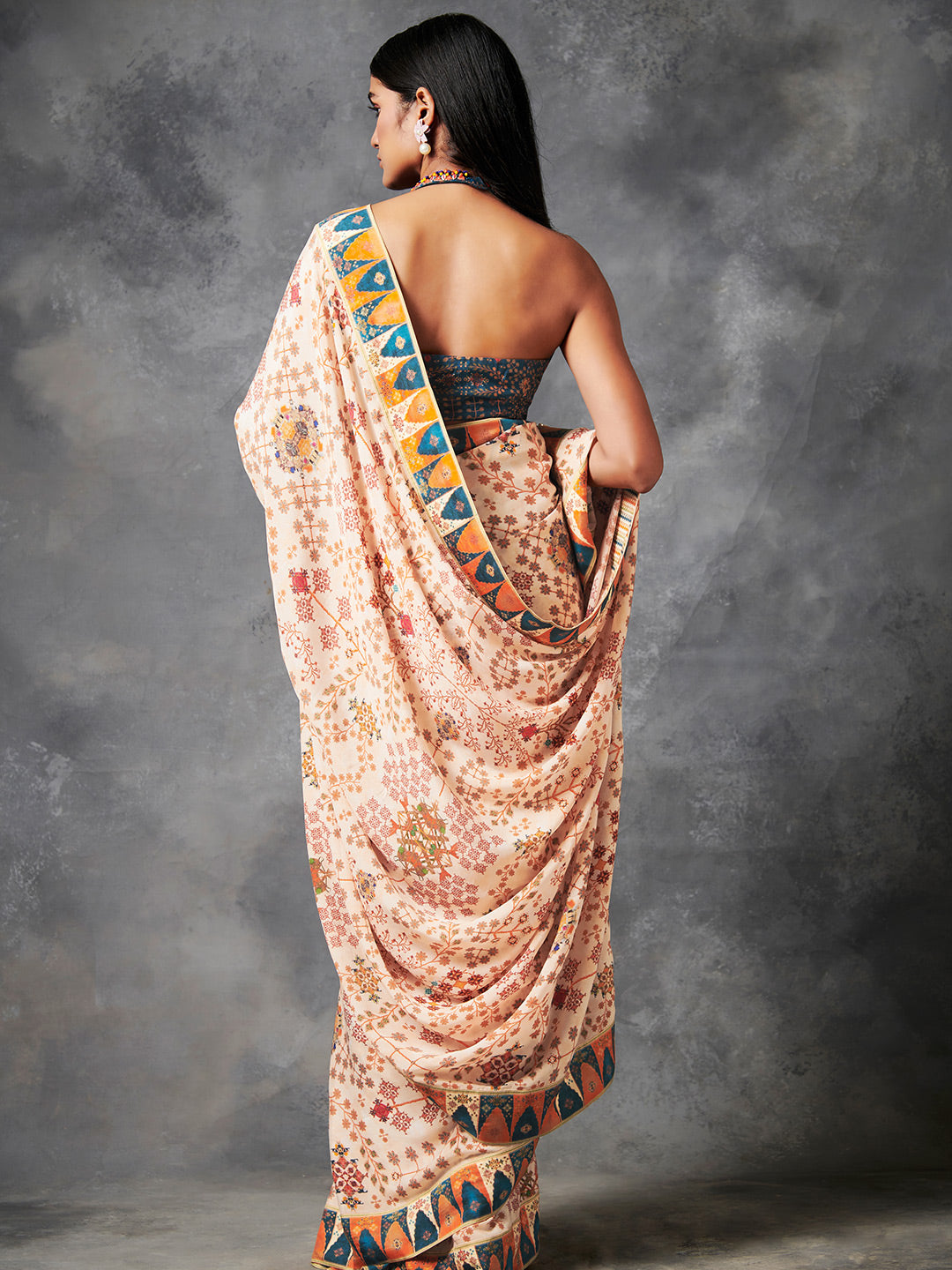 Orelia Saree - Off-White