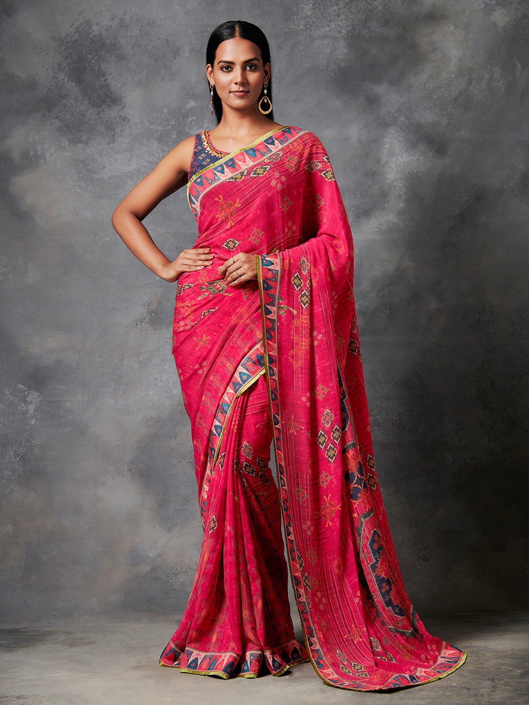 Nyrra Saree - Pink