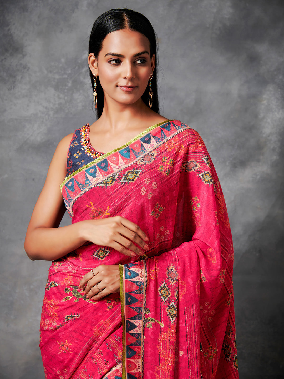 Nyrra Saree - Pink