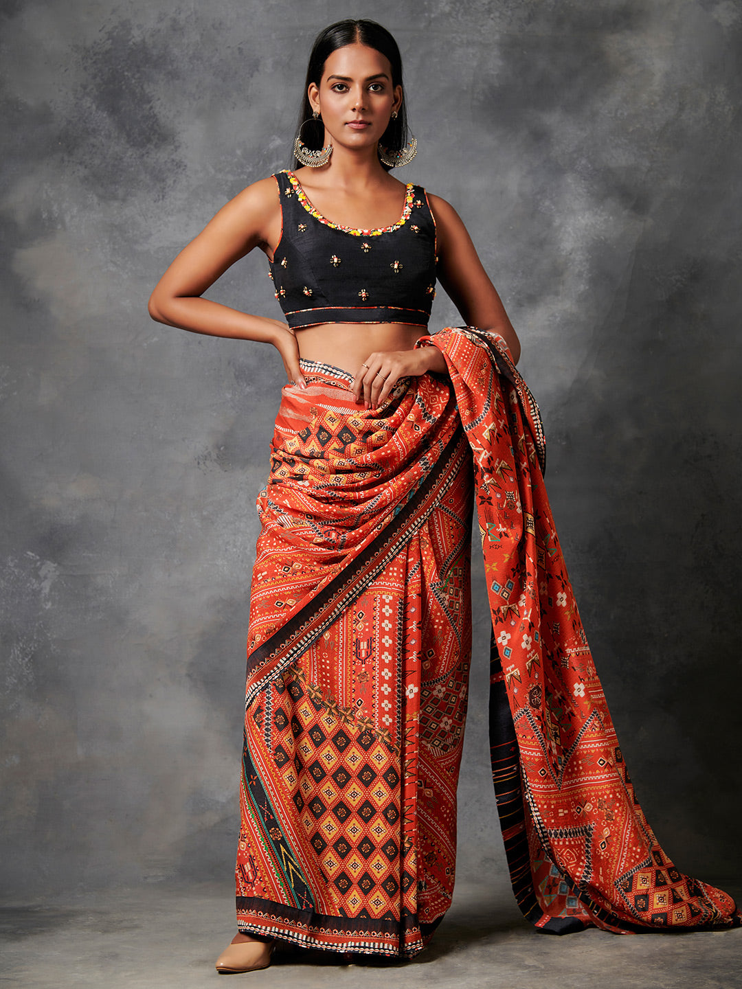 Vireya Saree - Red