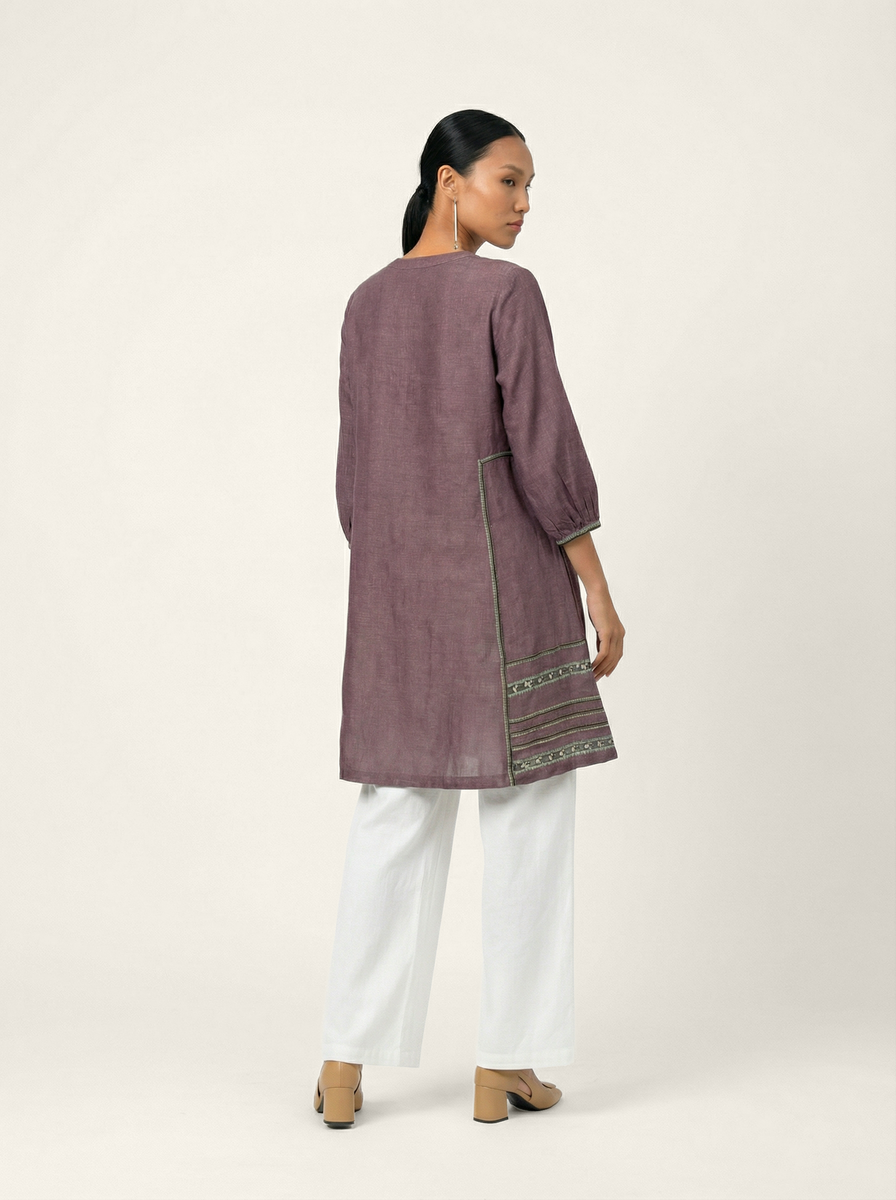Neutral Shift Tunic - Brown