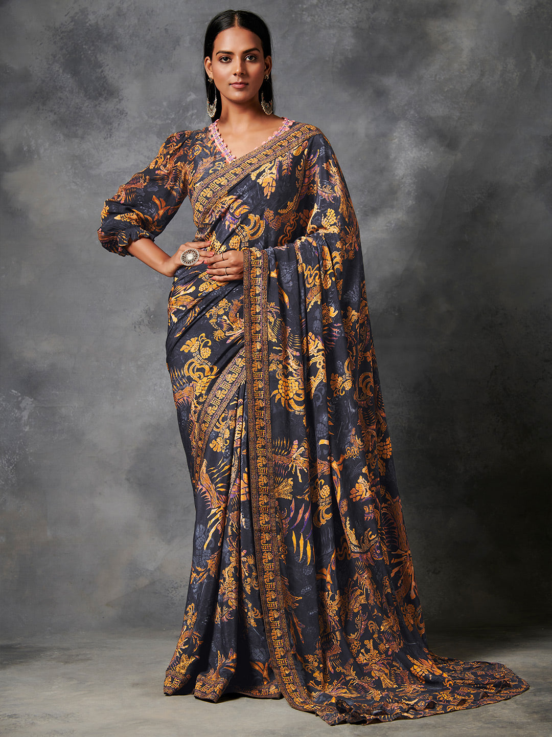 Arelia Saree - Black