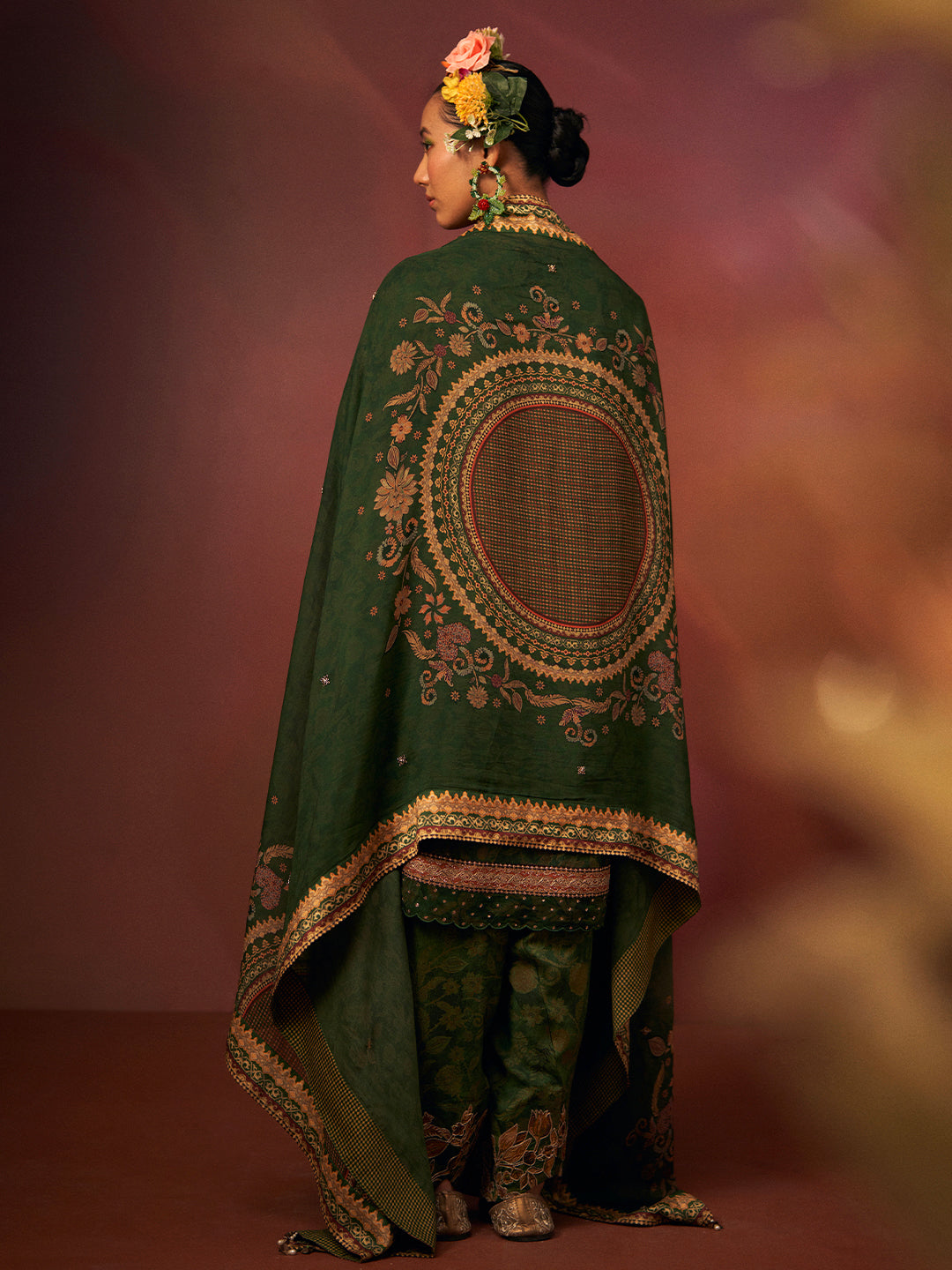 Raag Kurta Set with Dupatta - Green