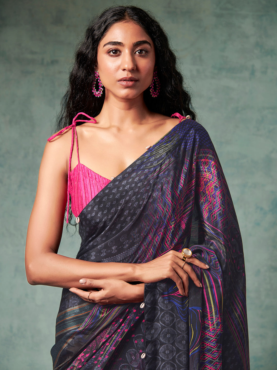 Tahlia Saree - Black
