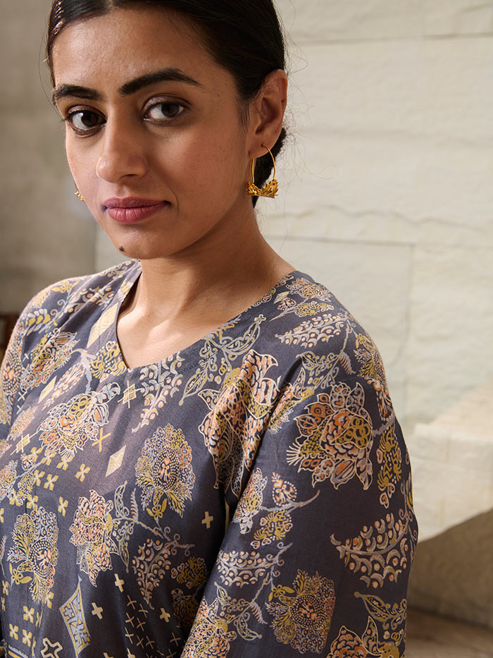 Kalai Co-ord Set - Grey