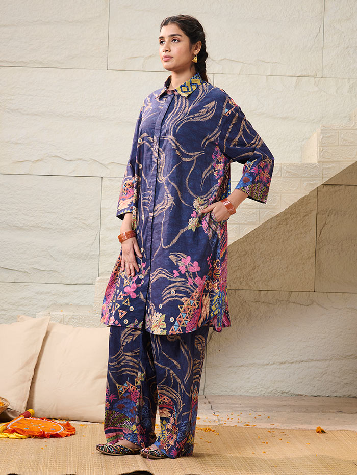 Nirma Co-ord Set - Blue