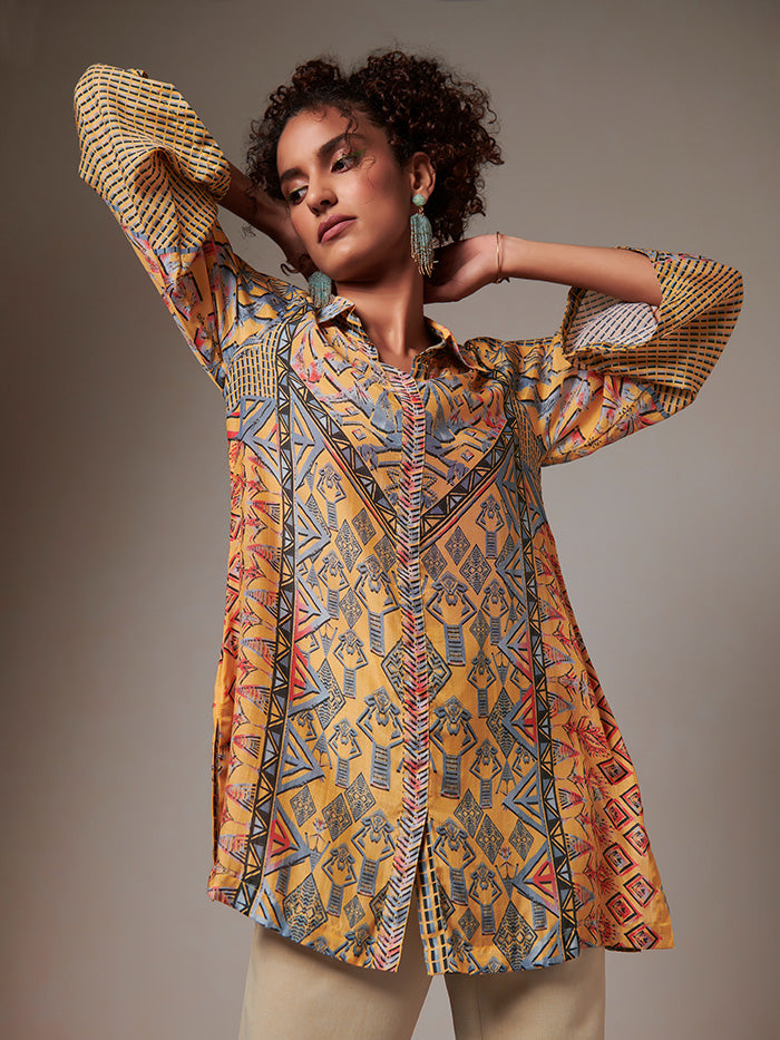 Fractal Shirt - Yellow