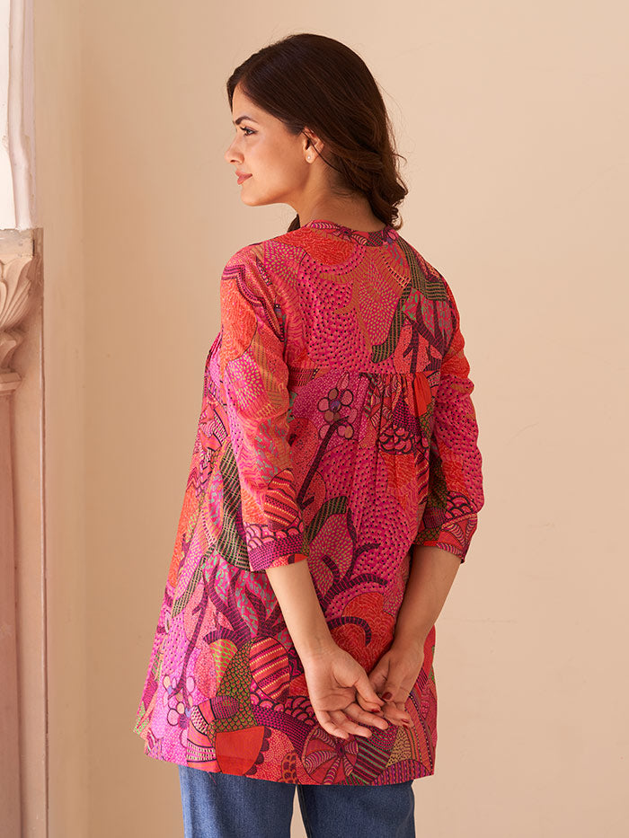 Kusum Top - Red