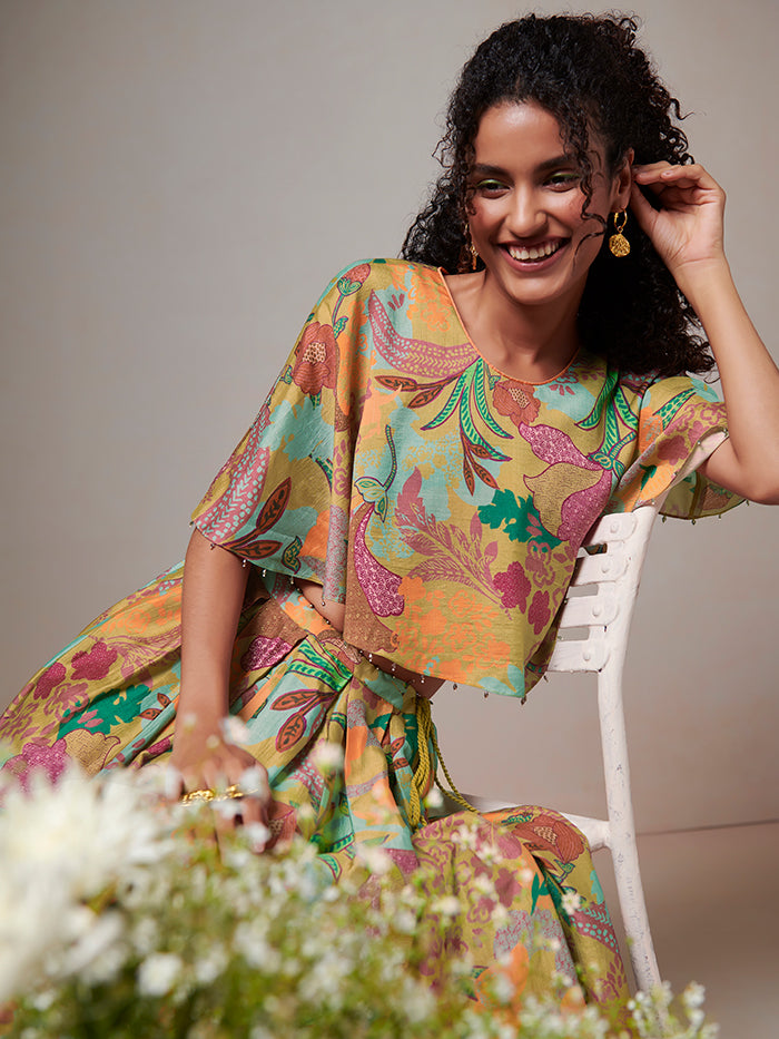 Orchid Lehenga Set - Peach