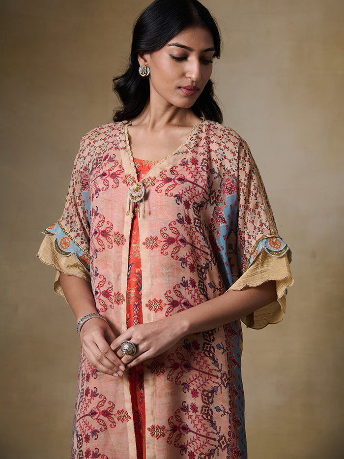 Tanusha in Rooh Co-ord Set Orange