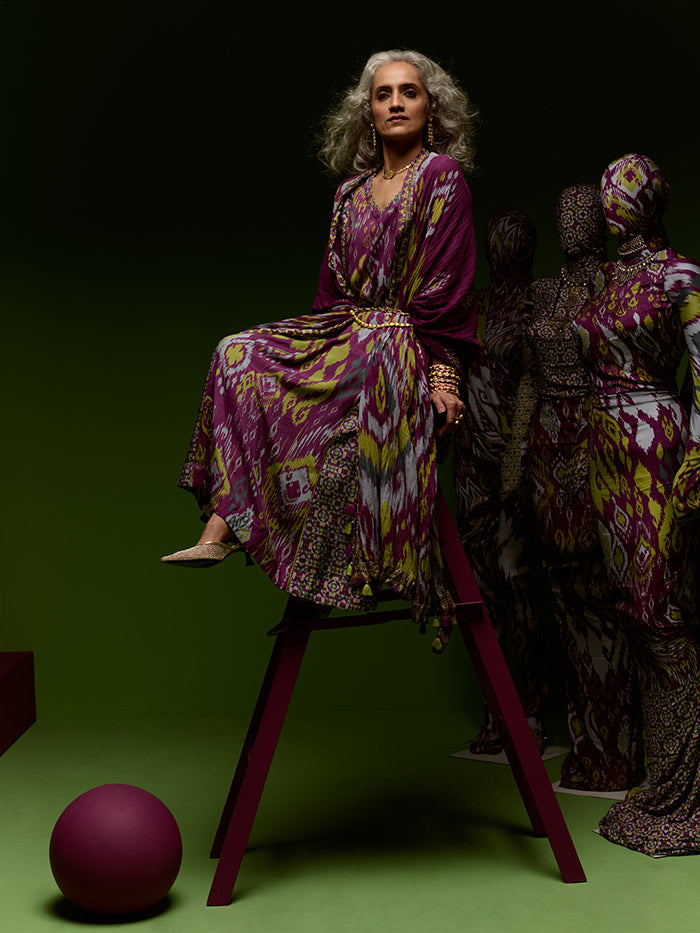 Naira Kurta Set - Purple