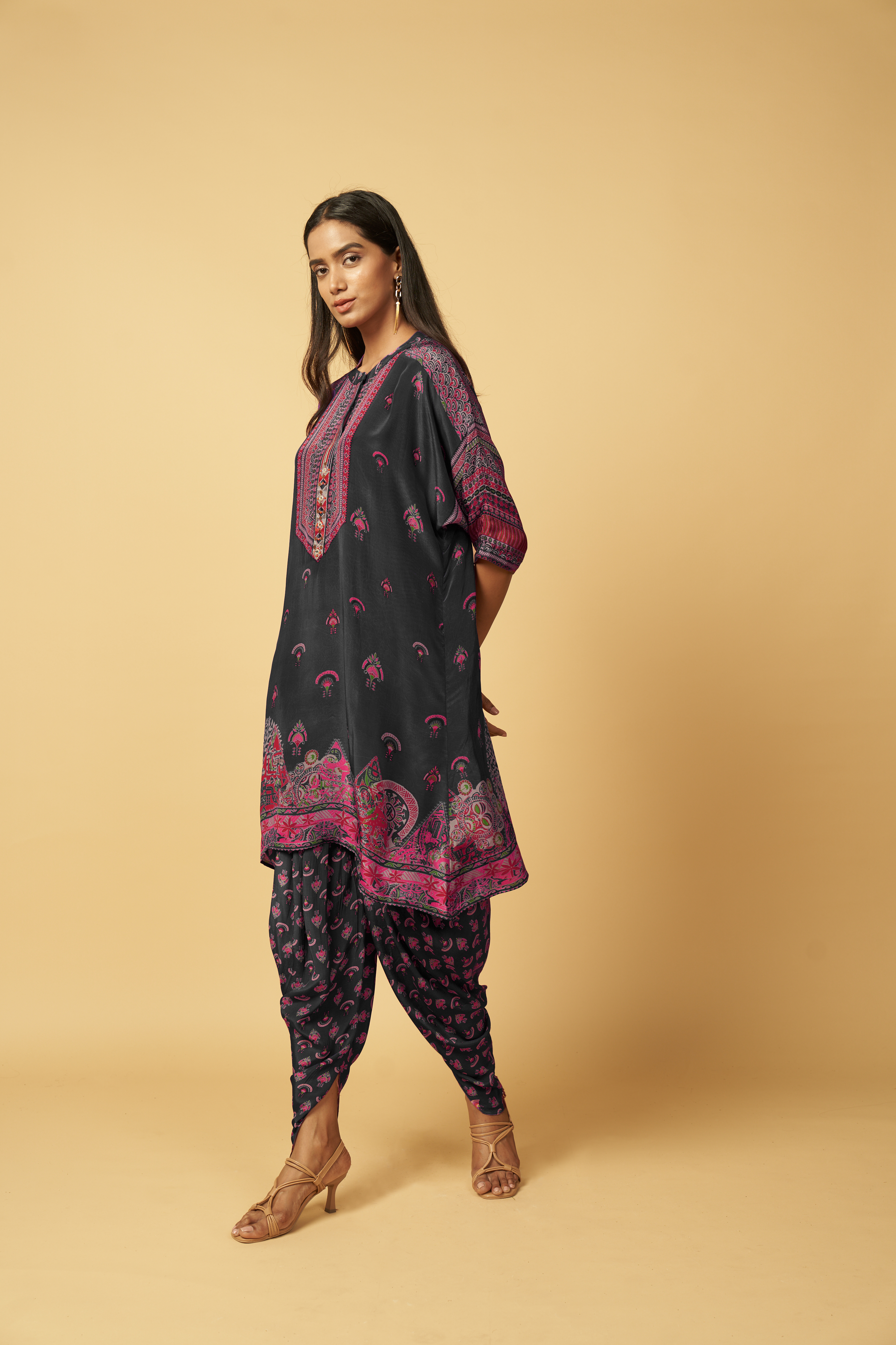 Chandrama Co-ord Set - Black