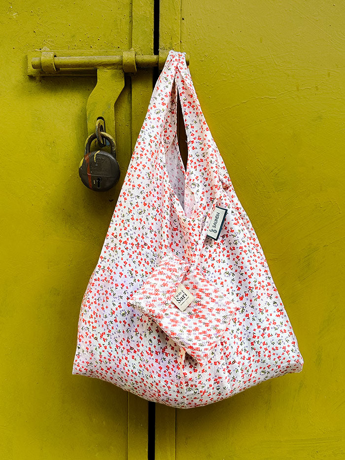 Cherry Tote Bag - White