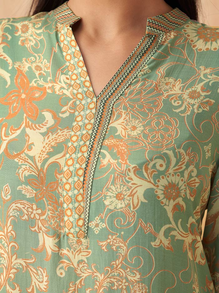 Piya Green Tunic | Shop Saundh