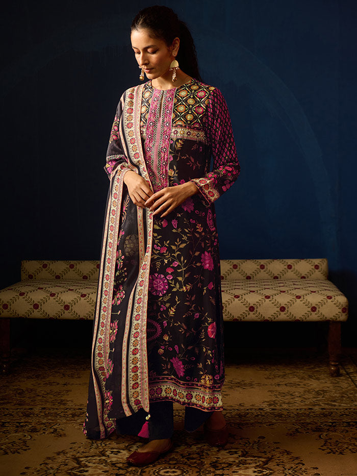 Dor Black Kurta Set | Shop Saundh