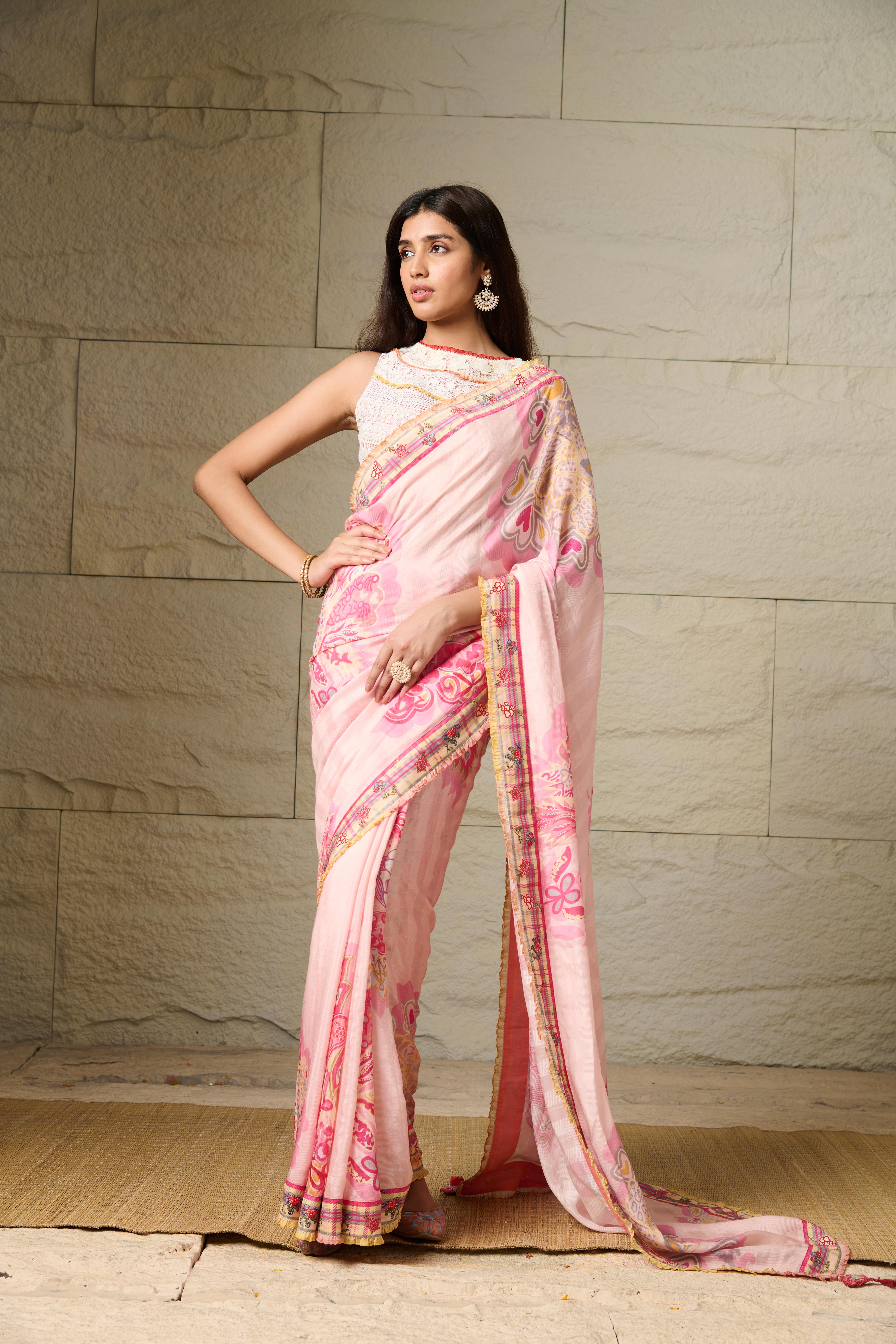 Ceri Saree - Pink