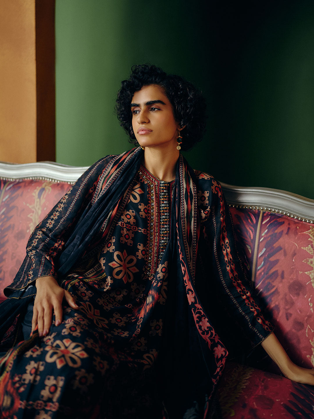 Vireya Kurta Set - Black