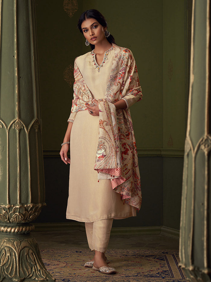 Shifa Ivory Kurta Set | Shop Saundh