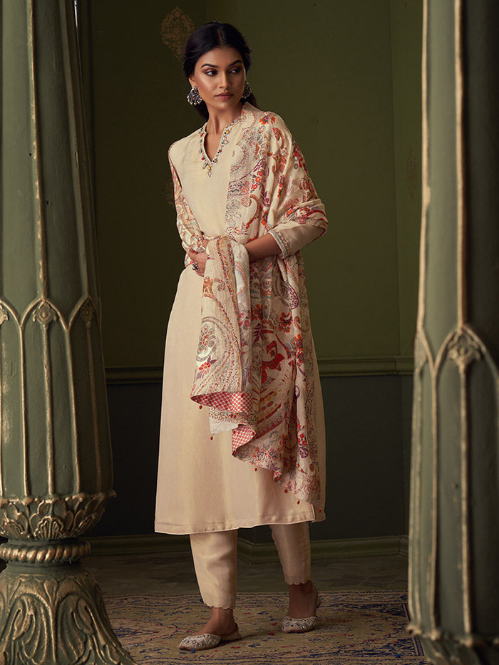 Shifa Kurta Set - Ivory