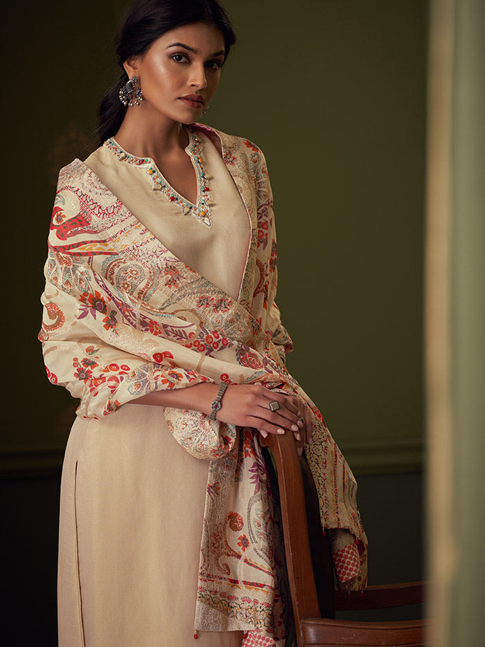 Shifa Kurta Set - Ivory