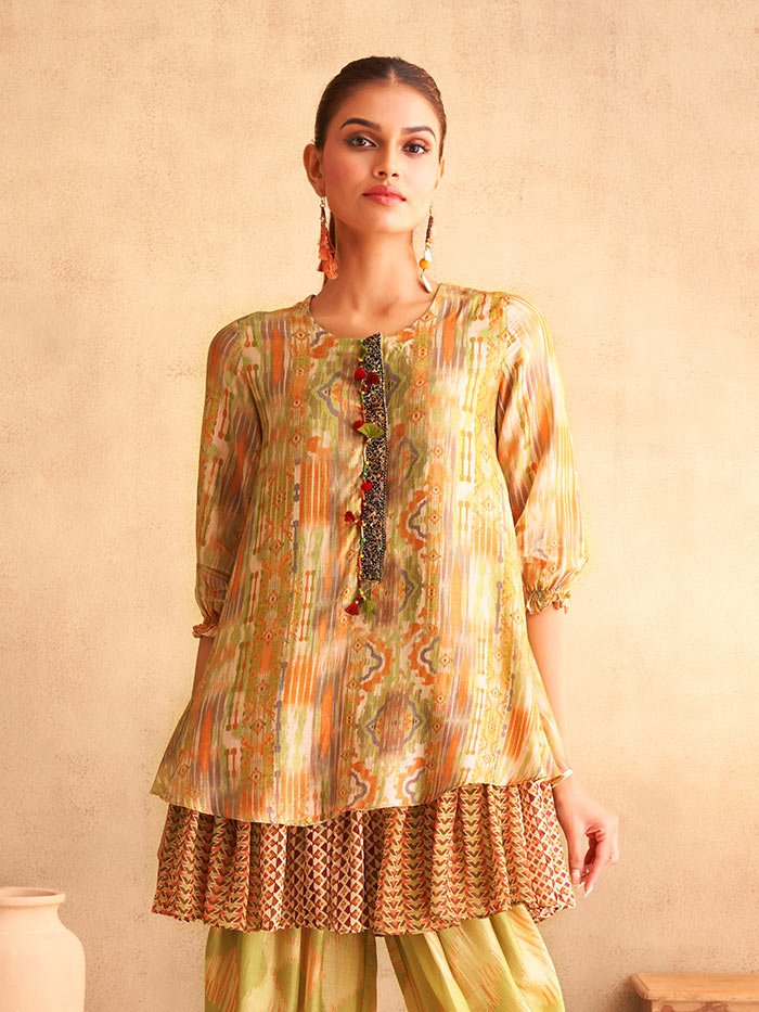 Yasmin Kurta Set - Olive