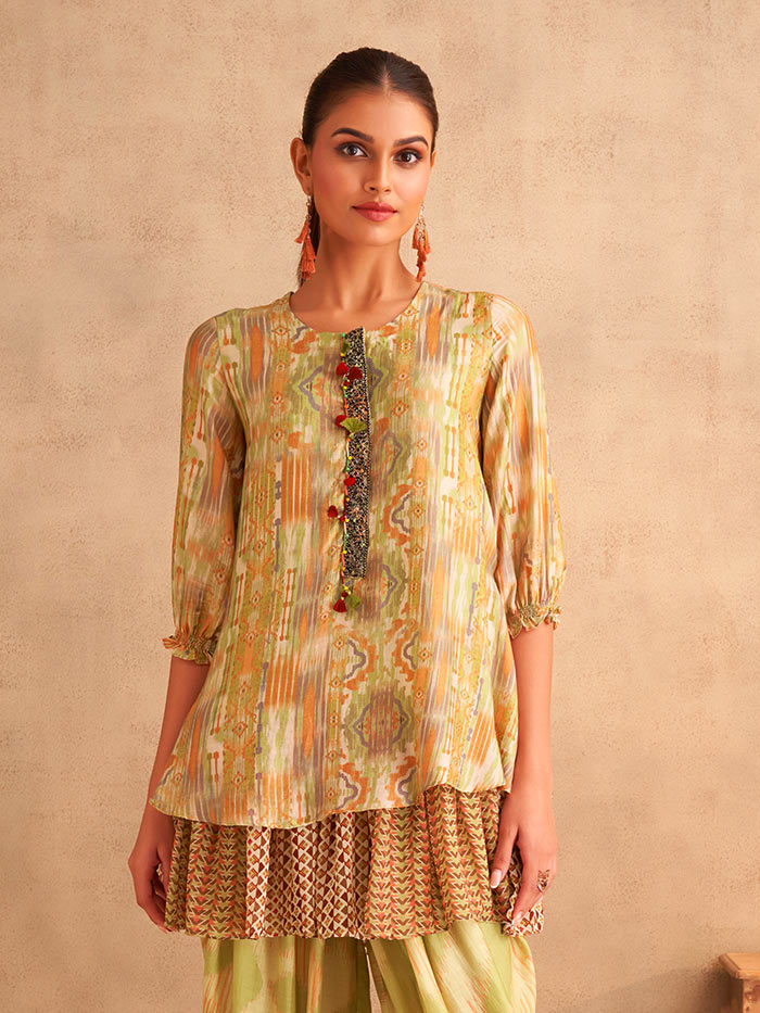 Yasmin Kurta Set - Olive