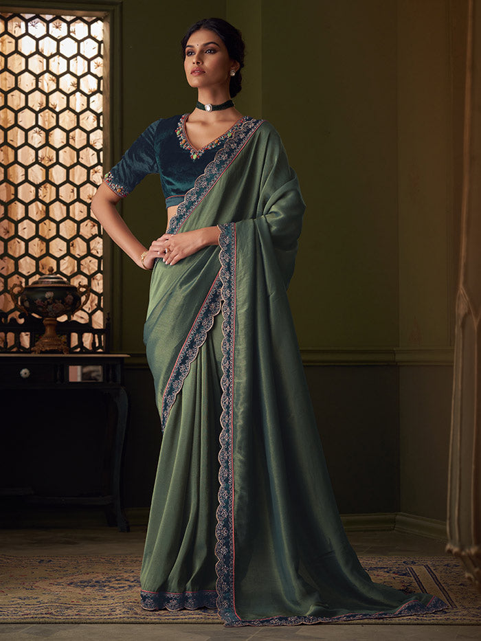 Alam Saree - Blue